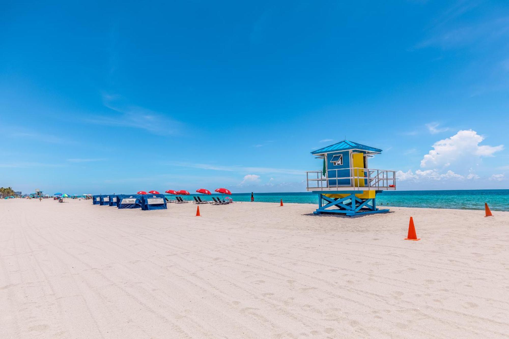 Stylish Private Beach Condo In Hollywood Fl, 3Min Walk To Hollywood Beach Extérieur photo